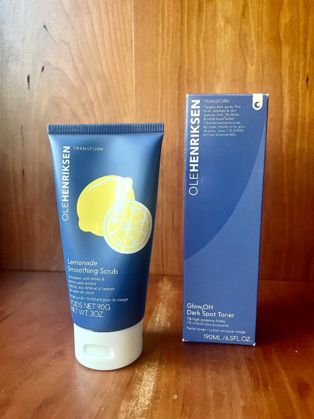 NIB Ole Henriksen Glow O2 Dark Spot Toner & Lemonade Scrub
